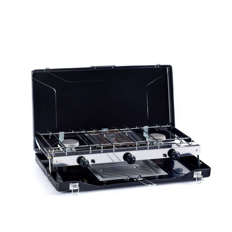 Two Burner Camping Stove With Toaster (Free Briefcase) | OUT371007