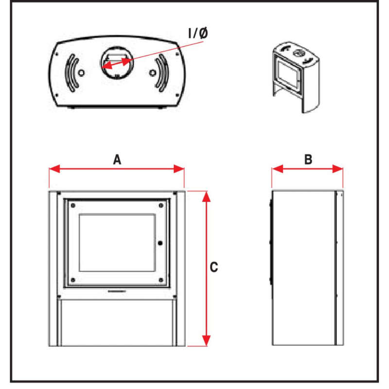 JetMaster UK 18i Slow Stove Freestanding