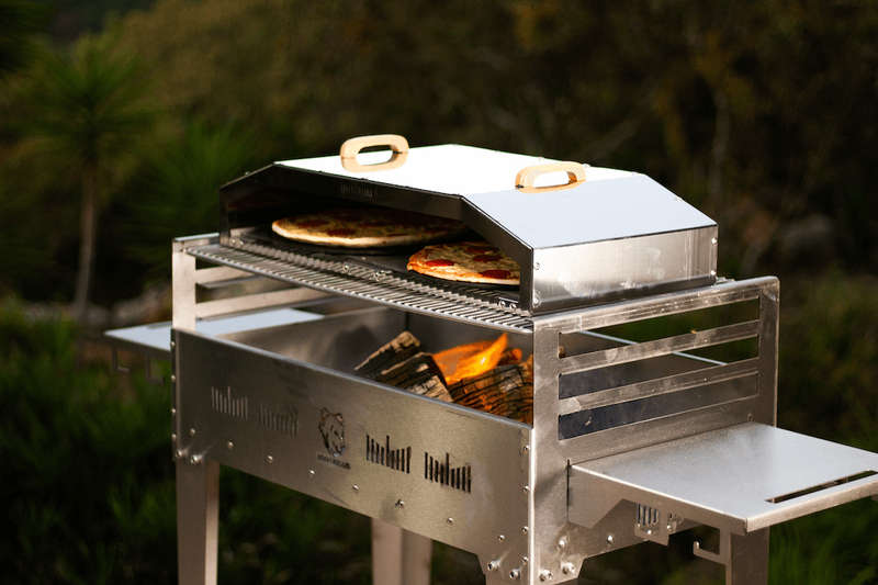 Double Pizza Dome 3CR12 Stainless Steel