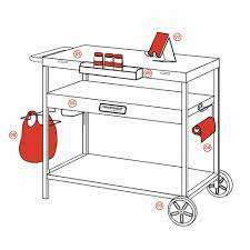 Megamaster Braai Prep Cart | 880-0016B