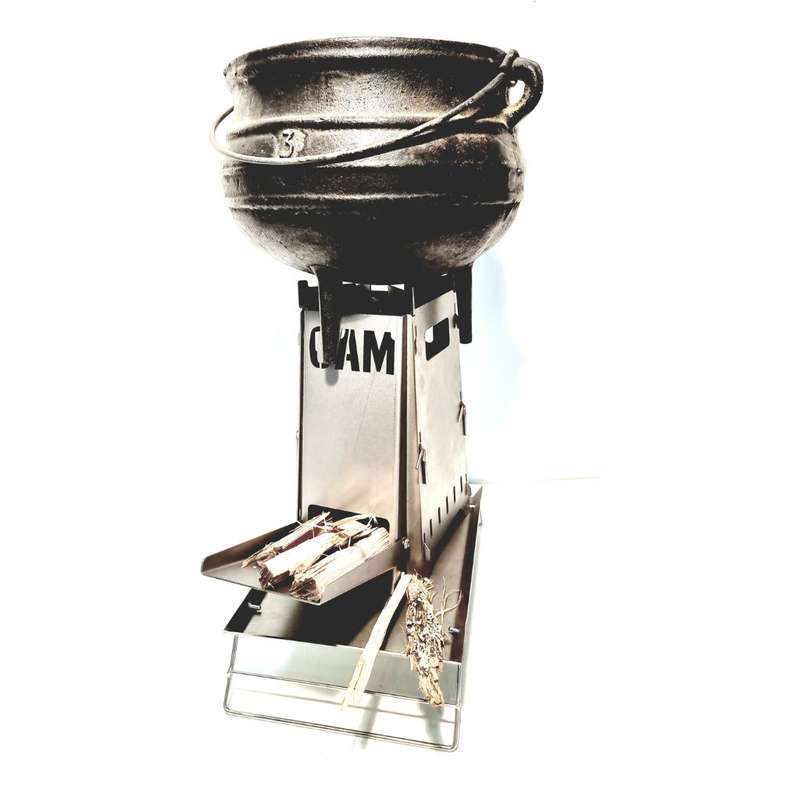 CAM Flat Pack Stainless Steel Rocket Stove | EFPB 012