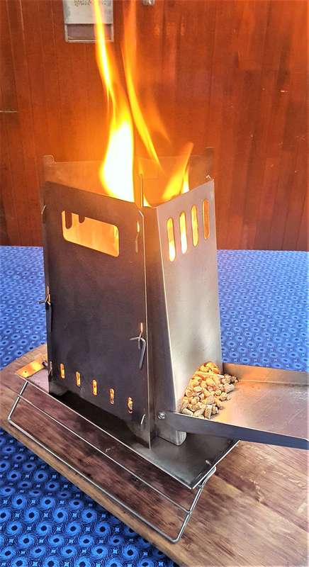 CAM Flat Pack Stainless Steel Rocket Stove | EFPB 012