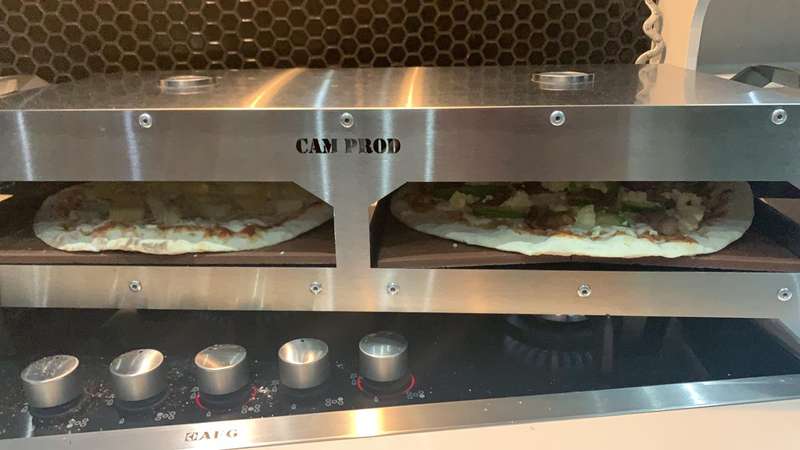 CAM Stainless Steel  Double Pizza Oven | EFPB 013