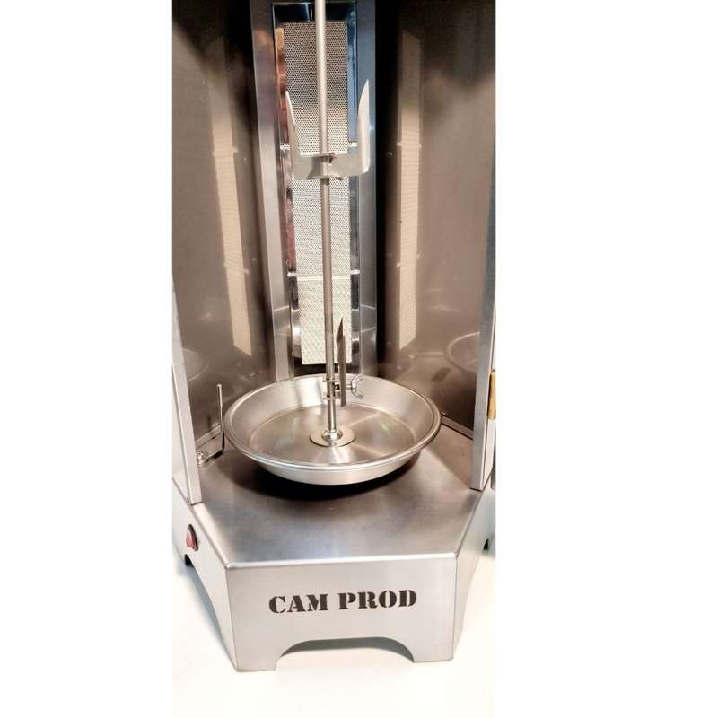 Vertical Spit Gas Grill - Stainless Steel | Cam02