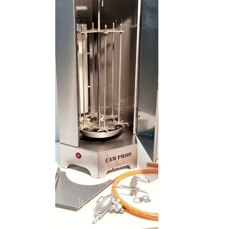 Vertical Spit Gas Grill - Stainless Steel | Cam02