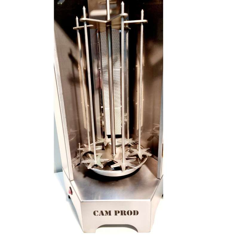 Vertical Spit Gas Grill - Stainless Steel | Cam02