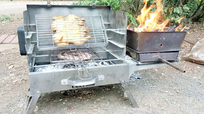 Stainless Steel Tasbraai (Suitcase Braai) | cam01