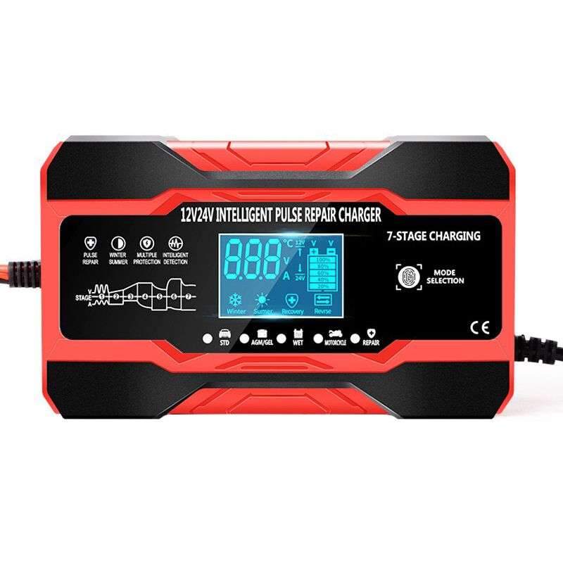 12v Smart Pulse Repair Car Battery 7-Stage Charger