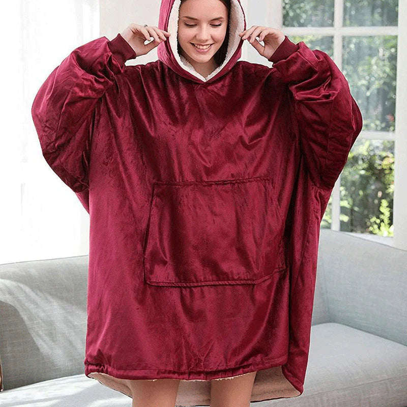 ZS - Hoodie Ultra Plush Blanket, One Size