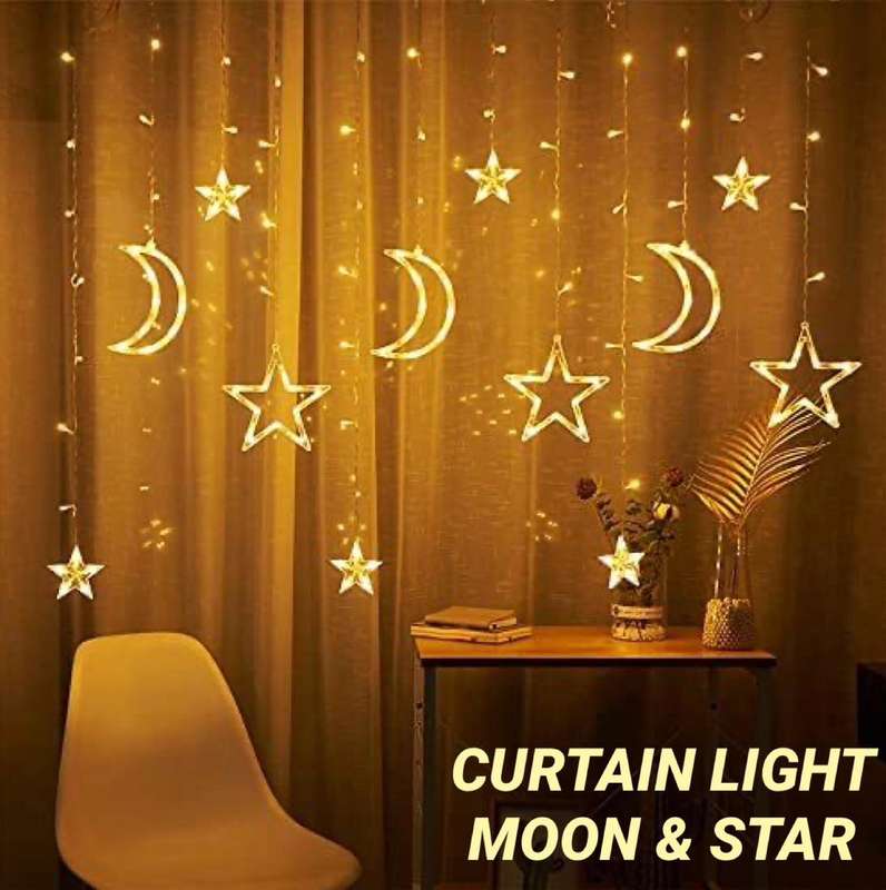 Curtain Light Moon & Star Connectable