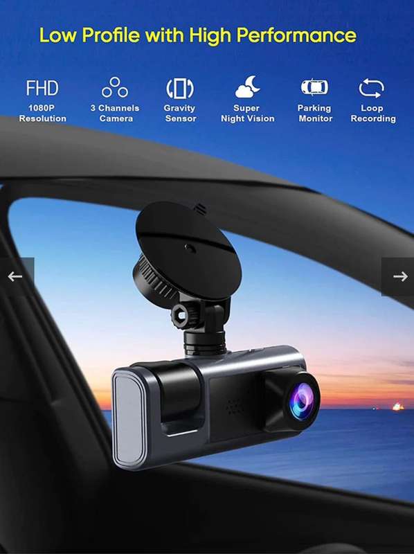 Dual Lens Dash Blackbox DVR