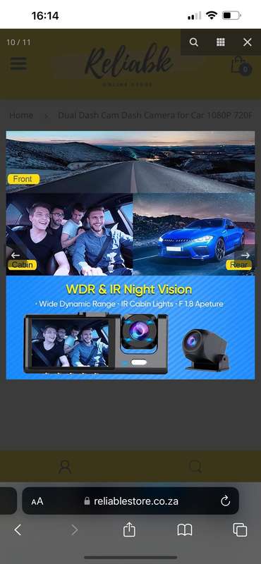 Dual Lens Dash Blackbox DVR