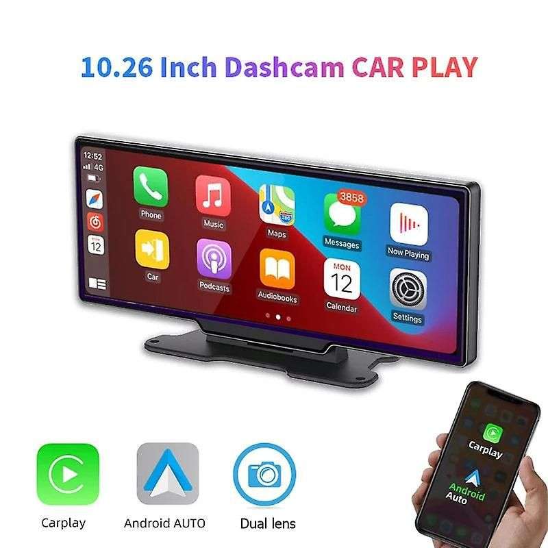 10 Inch Apple Carplay/Android Auto Screen & Reverse Camera - Plug & Play