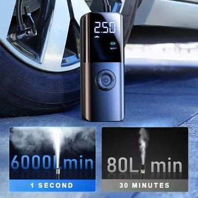 12V TYRE INFLATOR DIGITAL AIR COMPRESSOR PORTABLE