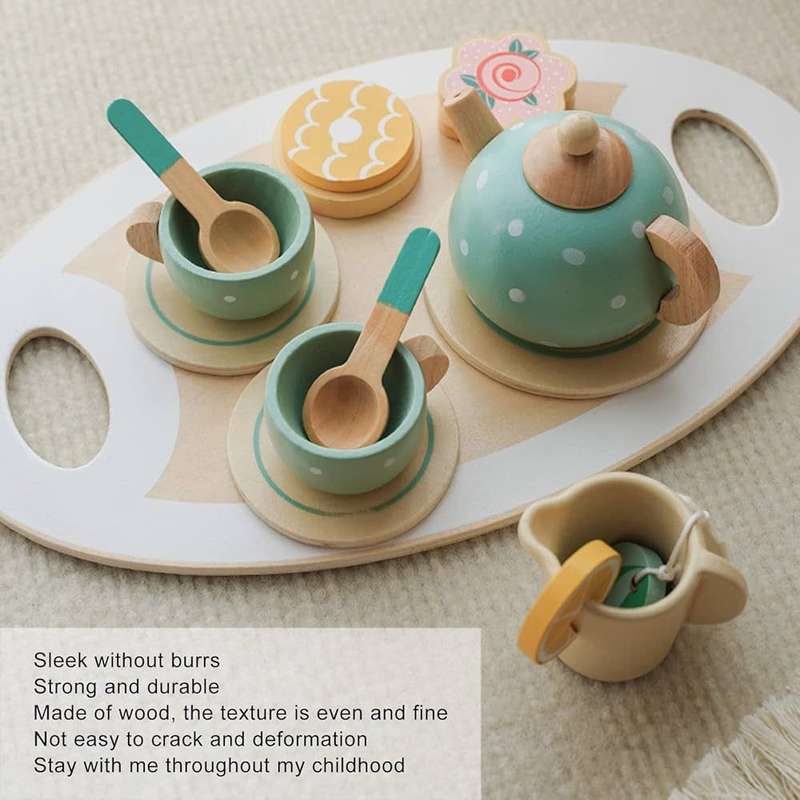 Kiddies Wooden Tea Set