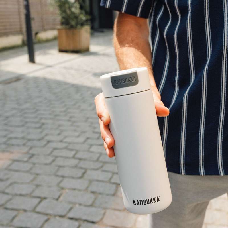 Kambukka Olympus SS Double Wall Insulated Tumbler Marshmallow White - 500 ml