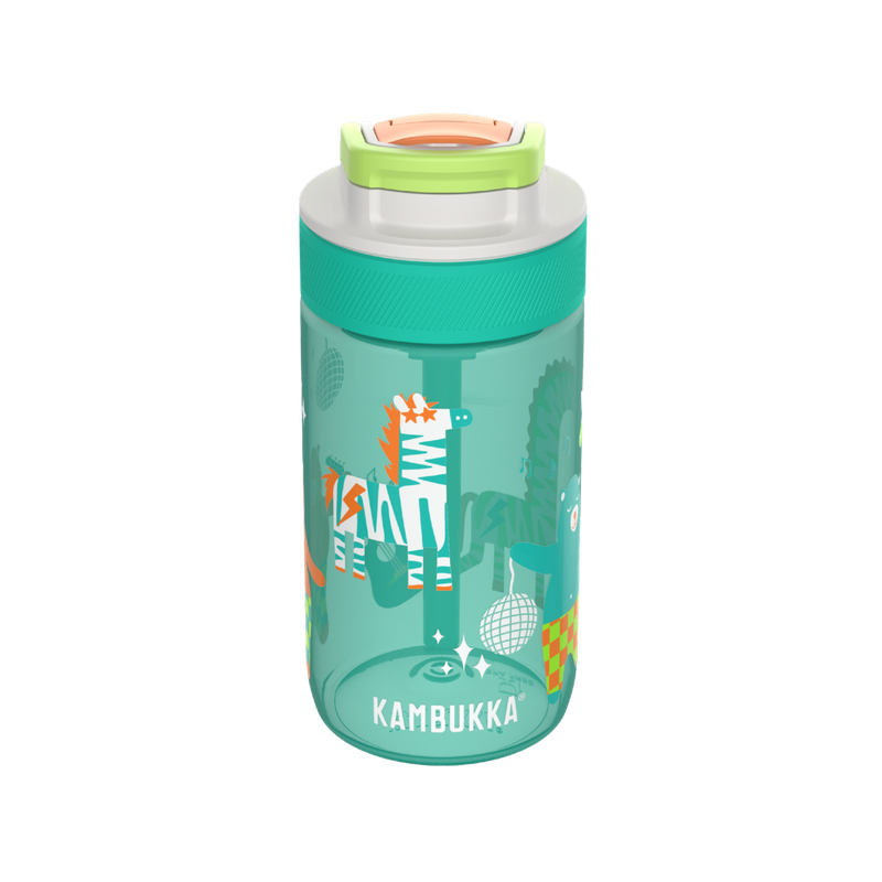 Kambukka Lagoon Disco Zoo Water Bottle with Straw Lid - 400 ml