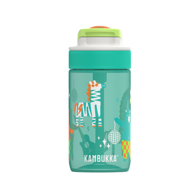 Kambukka Lagoon Disco Zoo Water Bottle with Straw Lid - 400 ml