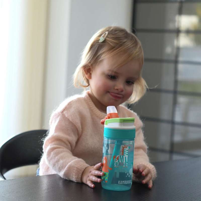 Kambukka Lagoon Disco Zoo Water Bottle with Straw Lid - 400 ml