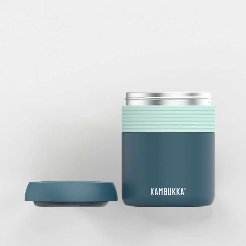 Kambukka Bora SS Double Wall Insulated Lunch Box Deep Teal - 600 ml