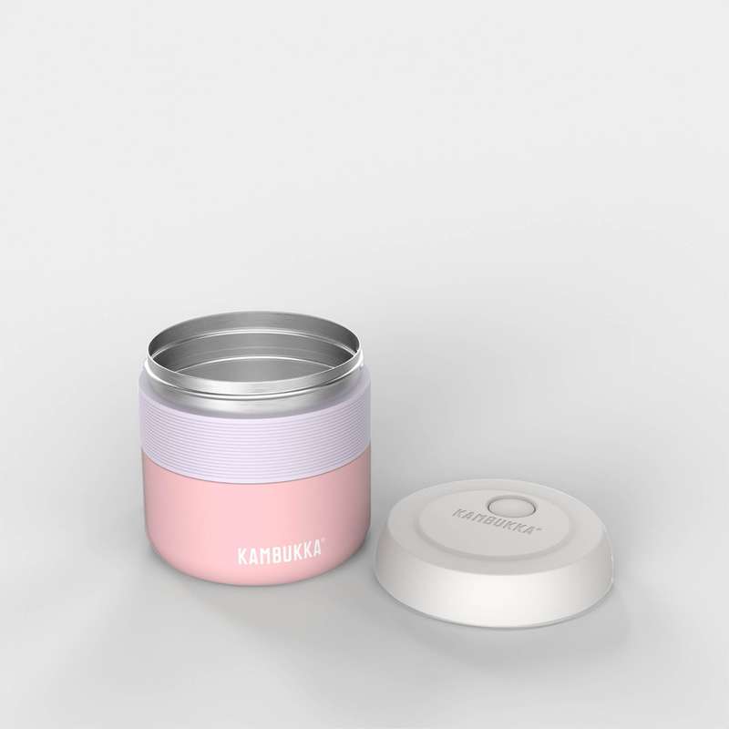 Kambukka Bora SS Double Wall Insulated Lunch Box Baby Pink - 600 ml