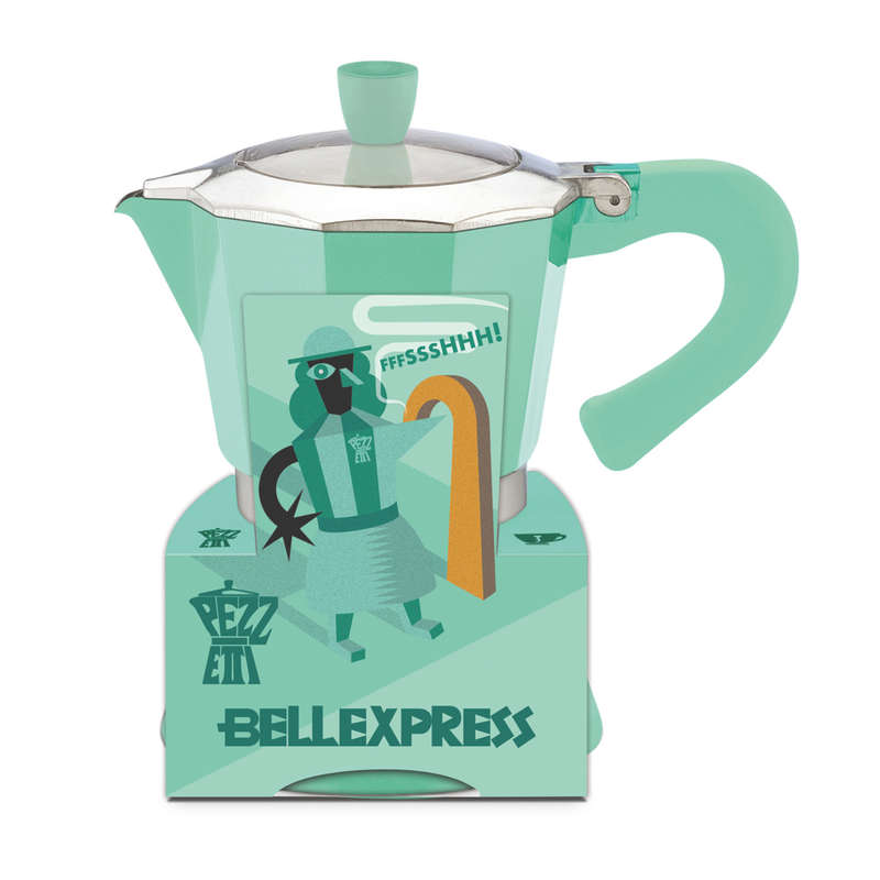 Pezzetti Belle Express Stove Top Coffee Maker - Green