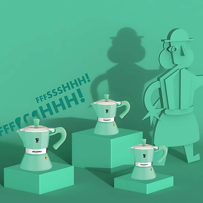 Pezzetti Belle Express Stove Top Coffee Maker - Green