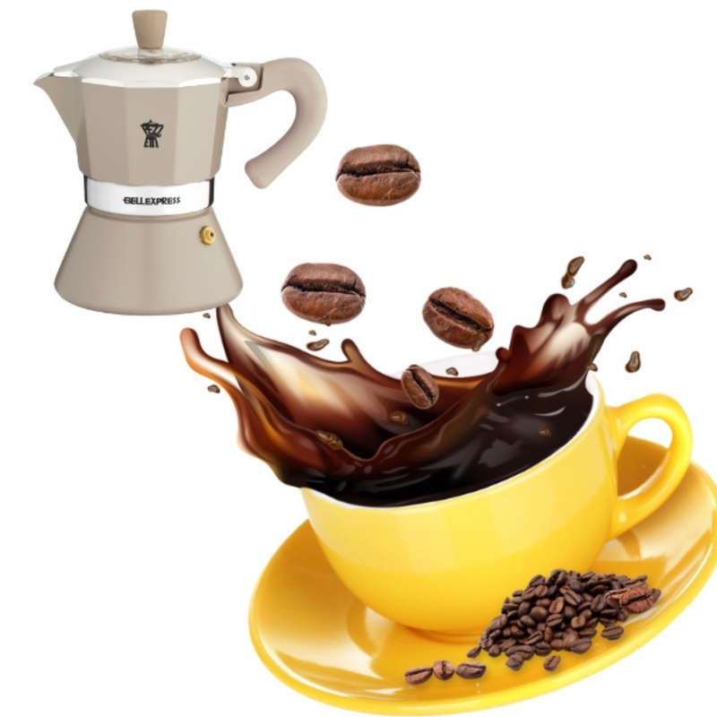 Pezzetti Belle Express Stove Top Coffee Maker - Stone