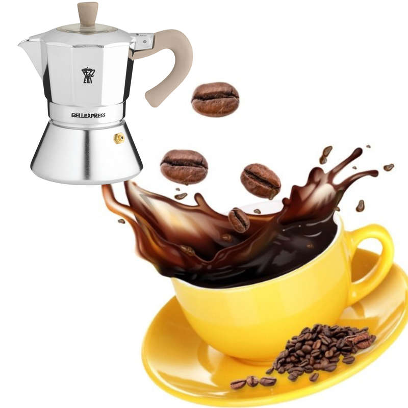 Pezzetti Belle Express Stove Top Coffee Maker - Silver