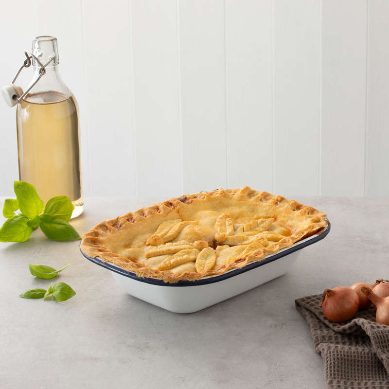 Hairy Bikers Enamelled Large Pie Dish 24 cm