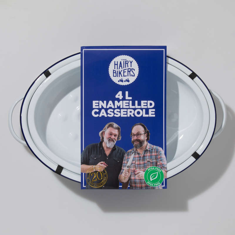 Hairy Bikers Enamelled 4L Casserole Dish