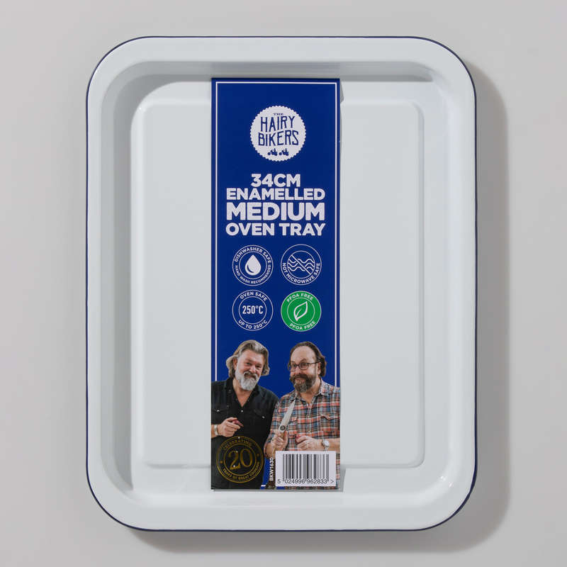 Hairy Bikers Enamelled 38 cm Medium Oven Tray