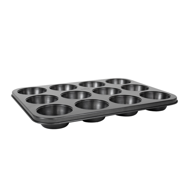 Hairy Bikers 12 Cup Muffin Pan - Black