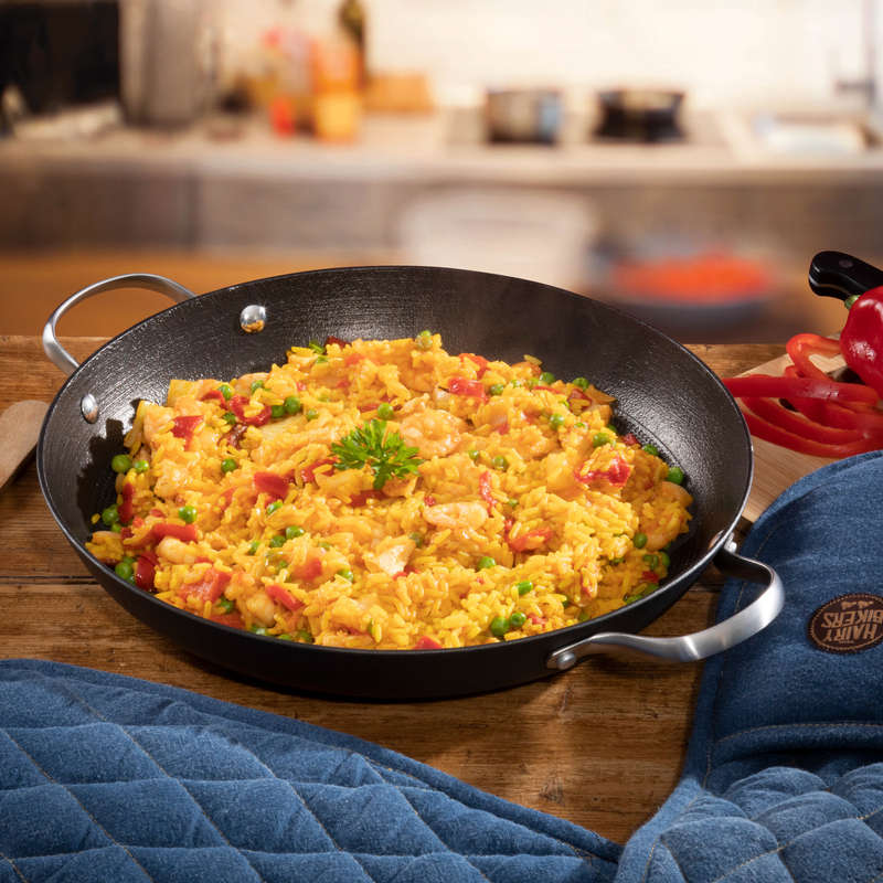 Hairy Bikers Lightweight Cast Iron 32 cm Paella Pan