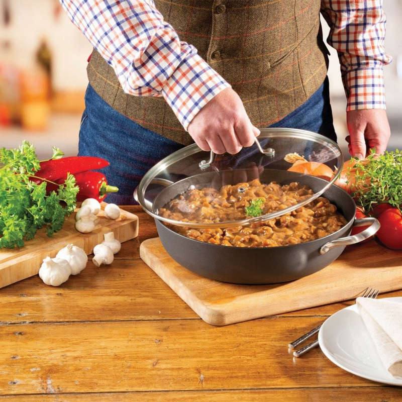 Hairy Bikers Lightweight Cast Iron Shallow 30 cm Casserole Dish