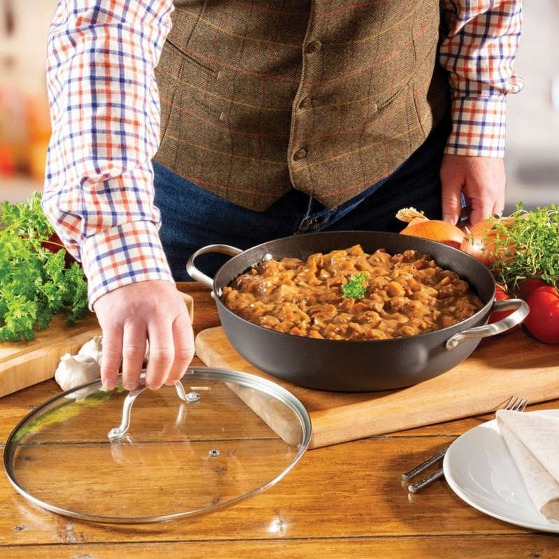 Hairy Bikers Lightweight Cast Iron Shallow 30 cm Casserole Dish