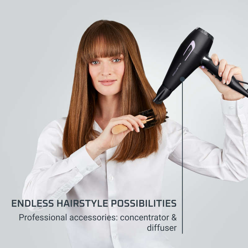Rowenta Pro Power Hair Dryer 2200 W Ionic Black