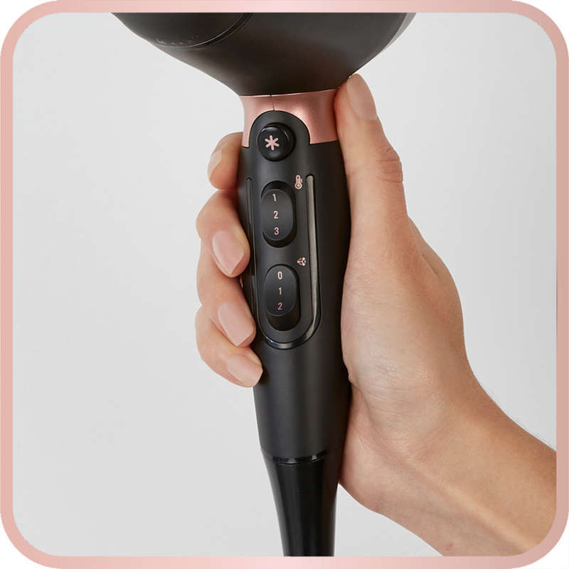 Rowenta Pro Power Hair Dryer 2200 W Ionic Black and Blush