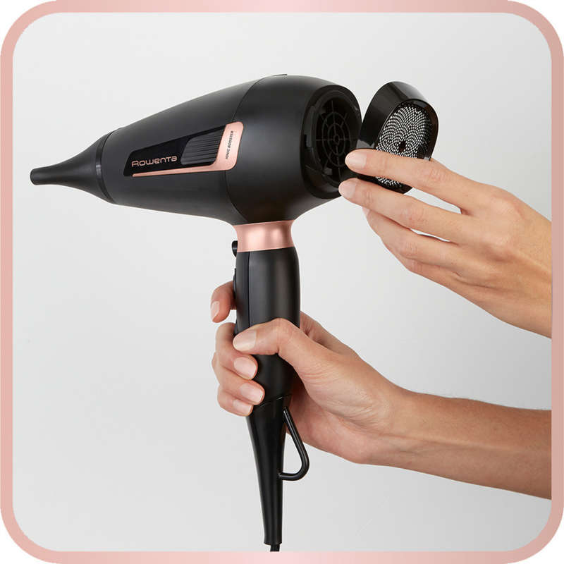 Rowenta Pro Power Hair Dryer 2200 W Ionic Black and Blush