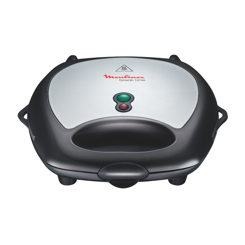 Moulinex Break Time Sandwich Maker 3 in 1 - Silver