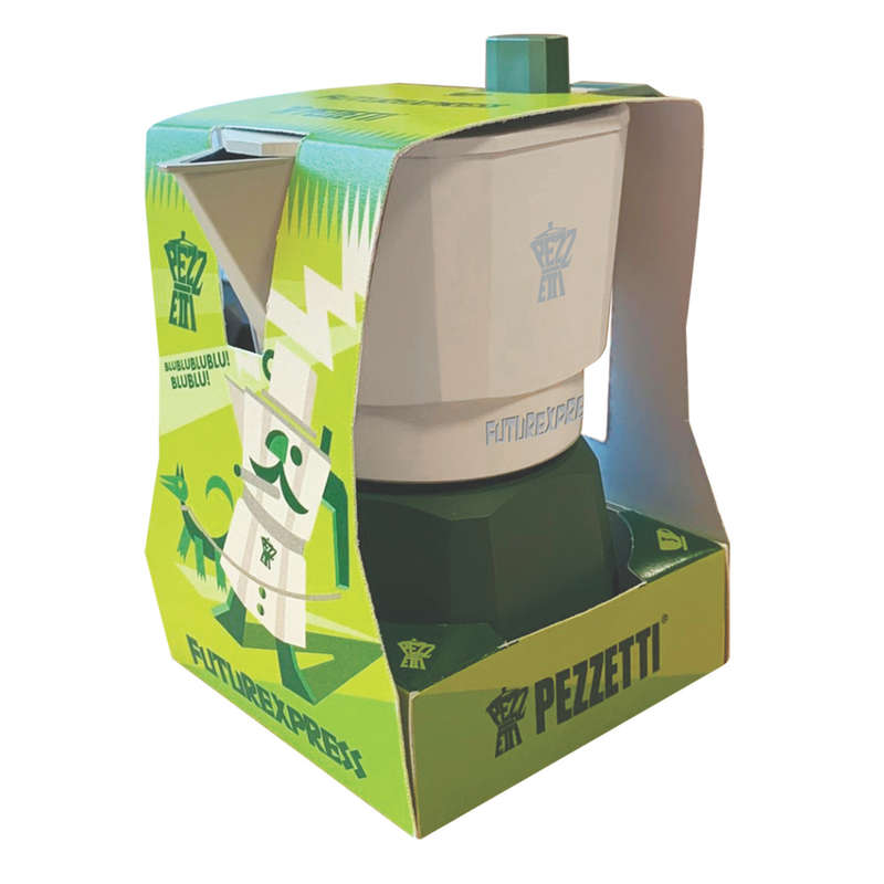 Pezzetti Future Express Stove Top Coffee Maker - Green