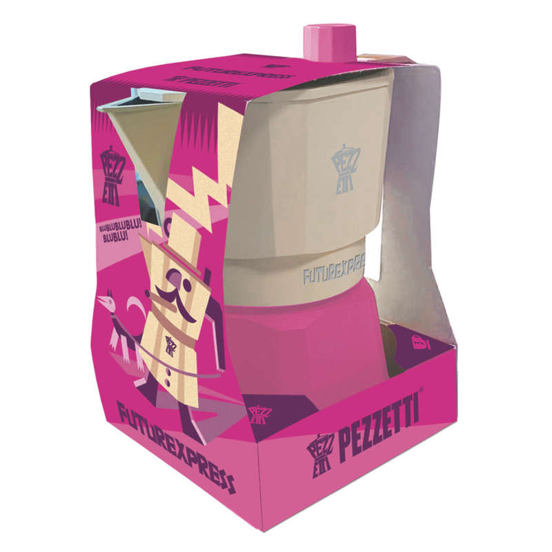 Pezzetti Future Express Stove Top Coffee Maker - Pink