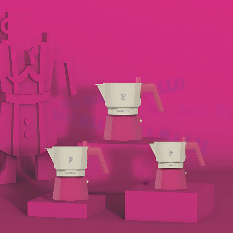Pezzetti Future Express Stove Top Coffee Maker - Pink