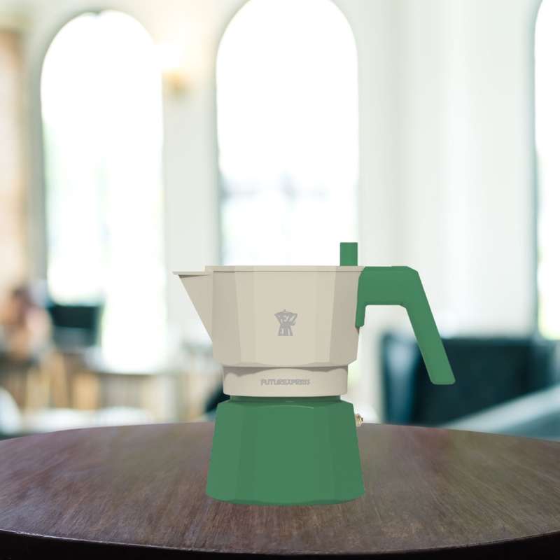 Pezzetti Future Express Stove Top Coffee Maker - Green