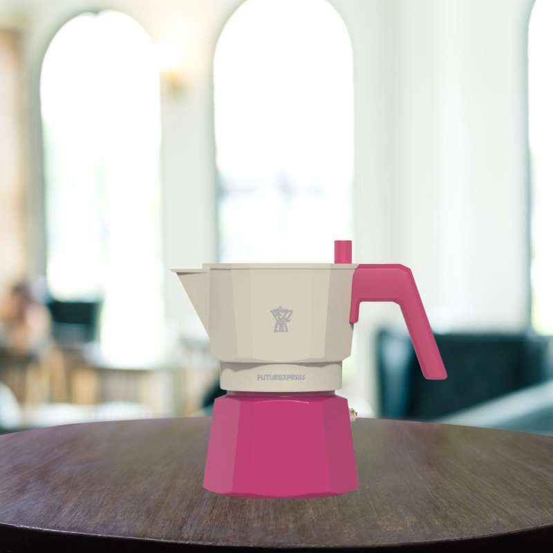 Pezzetti Future Express Stove Top Coffee Maker - Pink