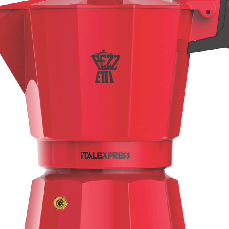 Pezzetti Ital Express Stove Top Coffee Maker - Red