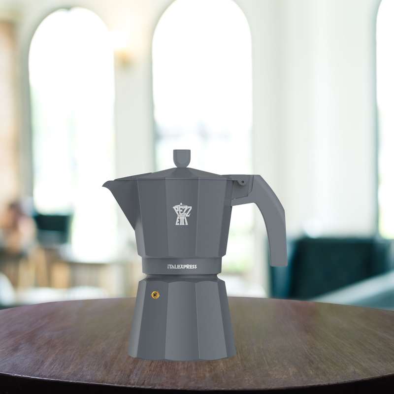 Pezzetti Ital Express Stove Top Coffee Maker - Grey