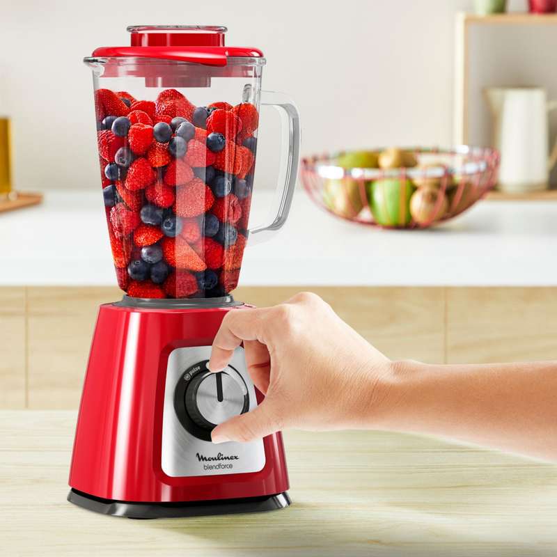 Moulinex Blendforce 2 Glass Jug Red 800 W