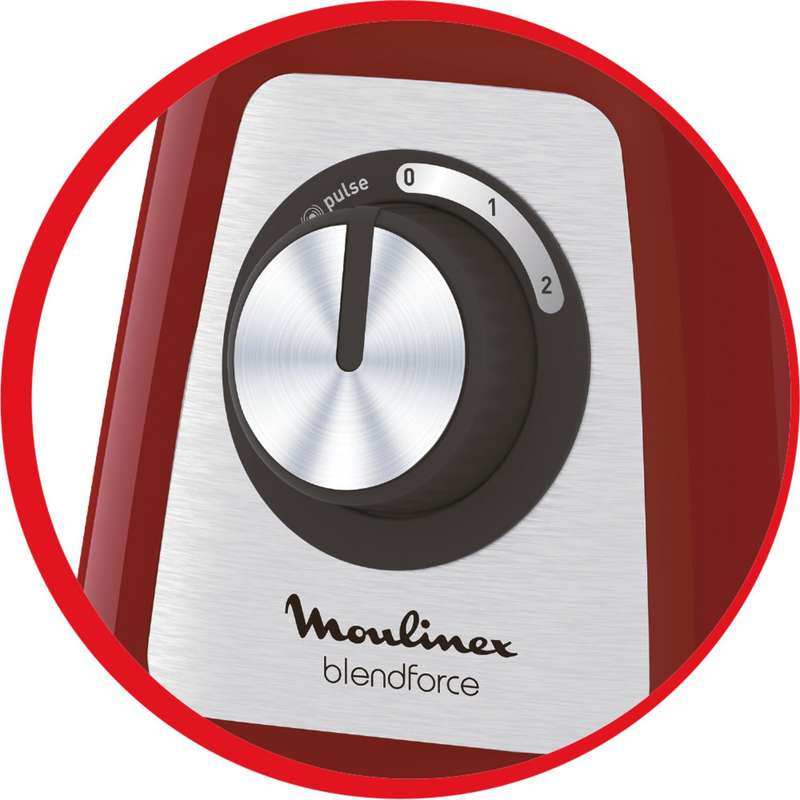 Moulinex Blendforce 2 Glass Jug Red 800 W