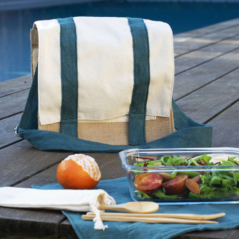 Pebbly Shoulder Bag with Placemat